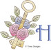 TD0020 Floral Key Alphabet