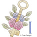 TD0020 Floral Key Alphabet