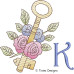 TD0020 Floral Key Alphabet
