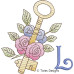 TD0020 Floral Key Alphabet