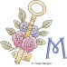 TD0020 Floral Key Alphabet