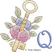 TD0020 Floral Key Alphabet