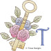 TD0020 Floral Key Alphabet
