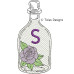 TD0022 Purple Rose Alphabet