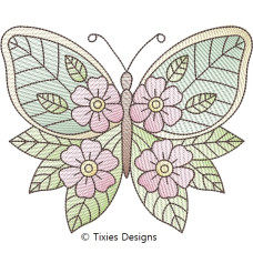 TD0041 Fluttering Flowers