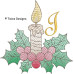 TD0050 Christmas Candle Alphabet