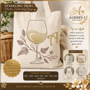 TD0056 Sparkling Swirl Alphabet