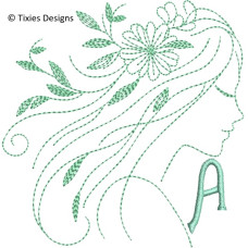 TD0077 Grace Alphabet with complementary designs