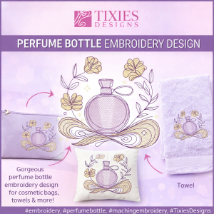 TD0115 Floral Perfume Bottle