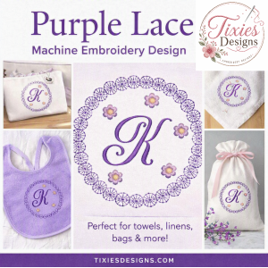TD0167 Purple Lace Alphabet