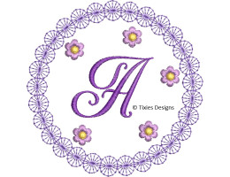 Purple Lace Alphabet