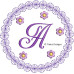 TD0167 Purple Lace Alphabet