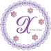 TD0167 Purple Lace Alphabet