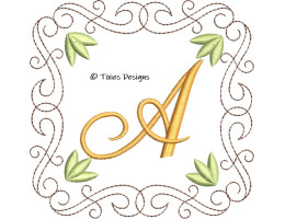 Golden Flourish Alphabet