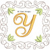TD0188 Golden Flourish Alphabet